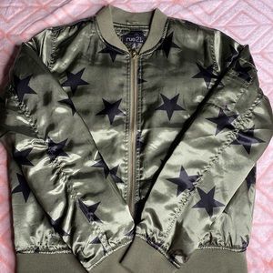 Olive green bommer Jacket